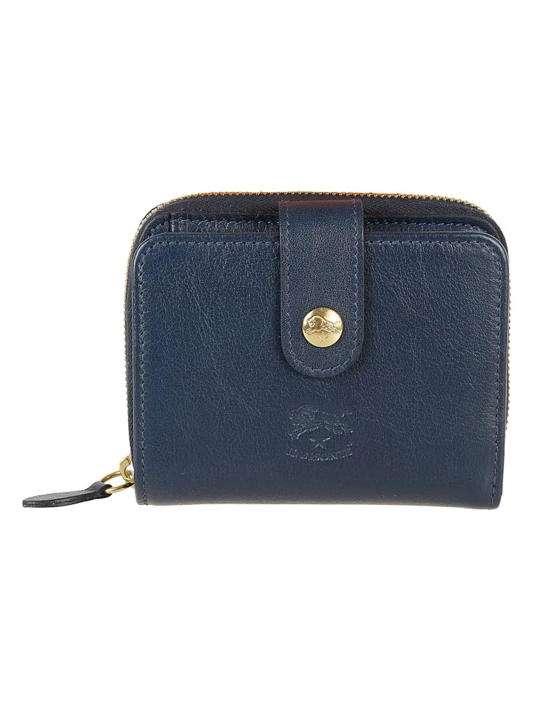 IL BISONTEMedium Wallet Classic Blu Oltremare