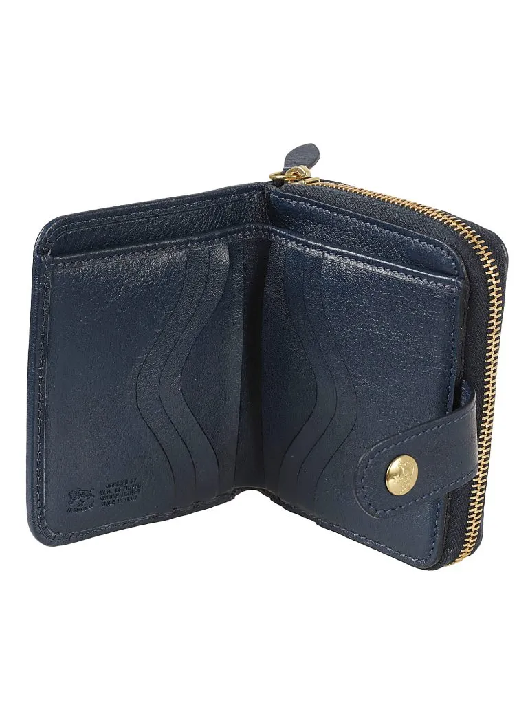 IL BISONTEMedium Wallet Classic Blu Oltremare