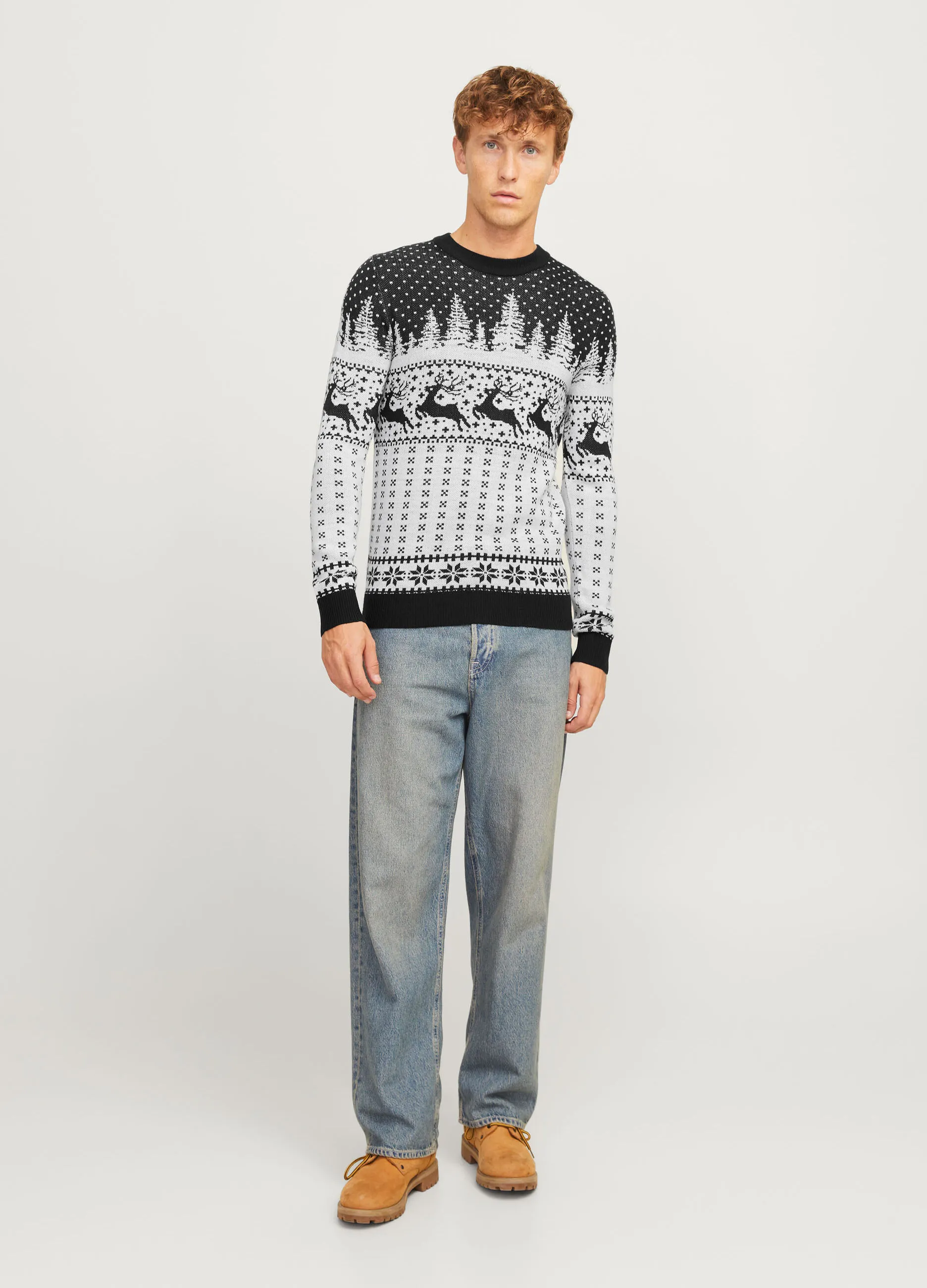 JACK & JONES  Pullover girocollo a maniche lunghe uomo