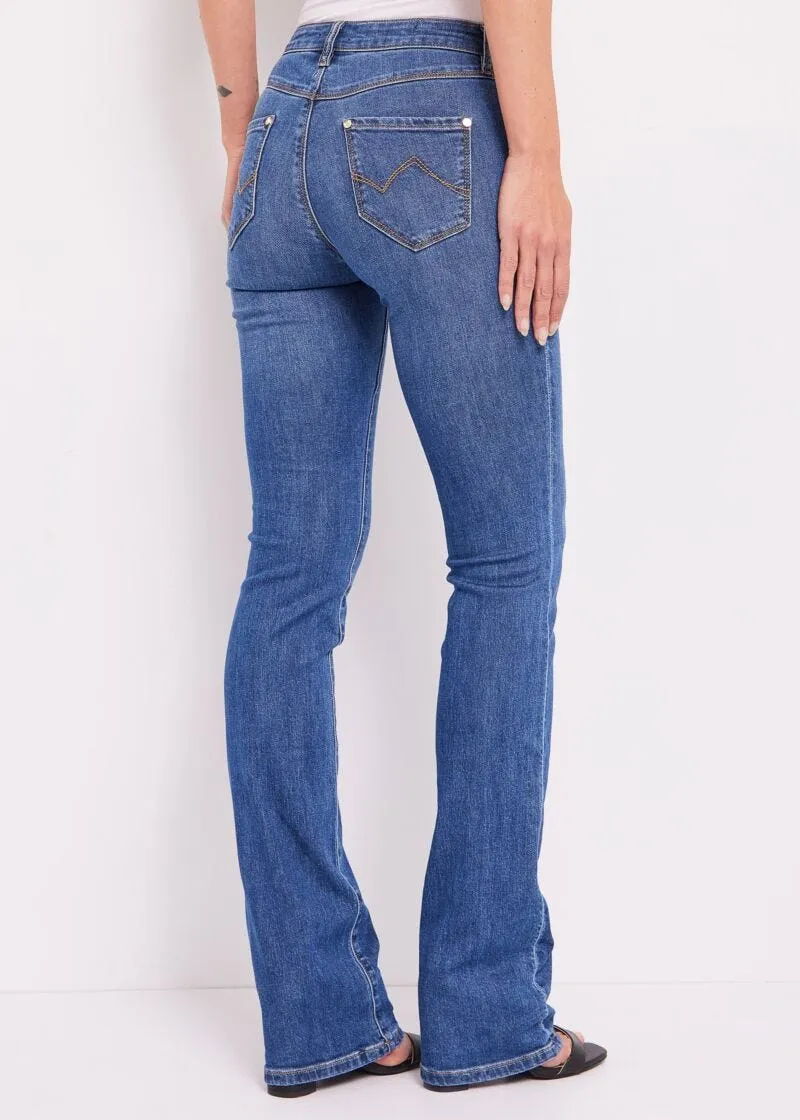 Jeans bootcut con charms