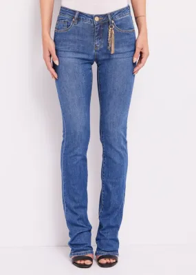 Jeans bootcut con charms