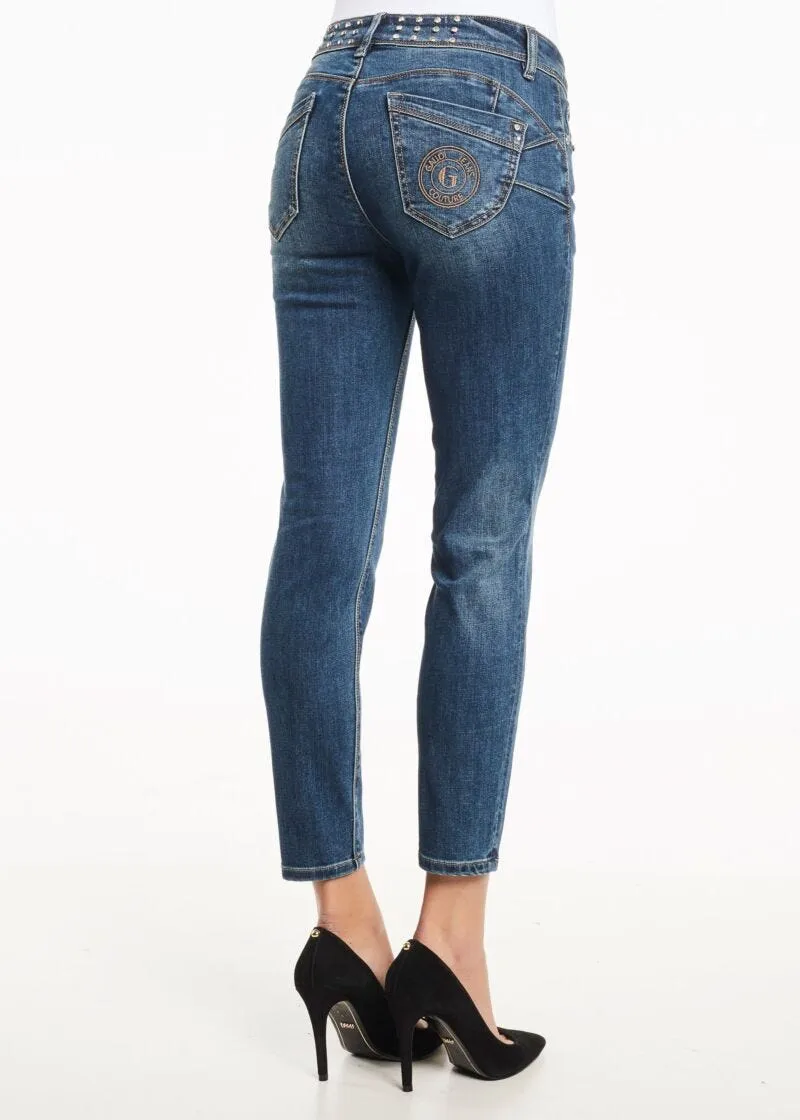Jeans con strass