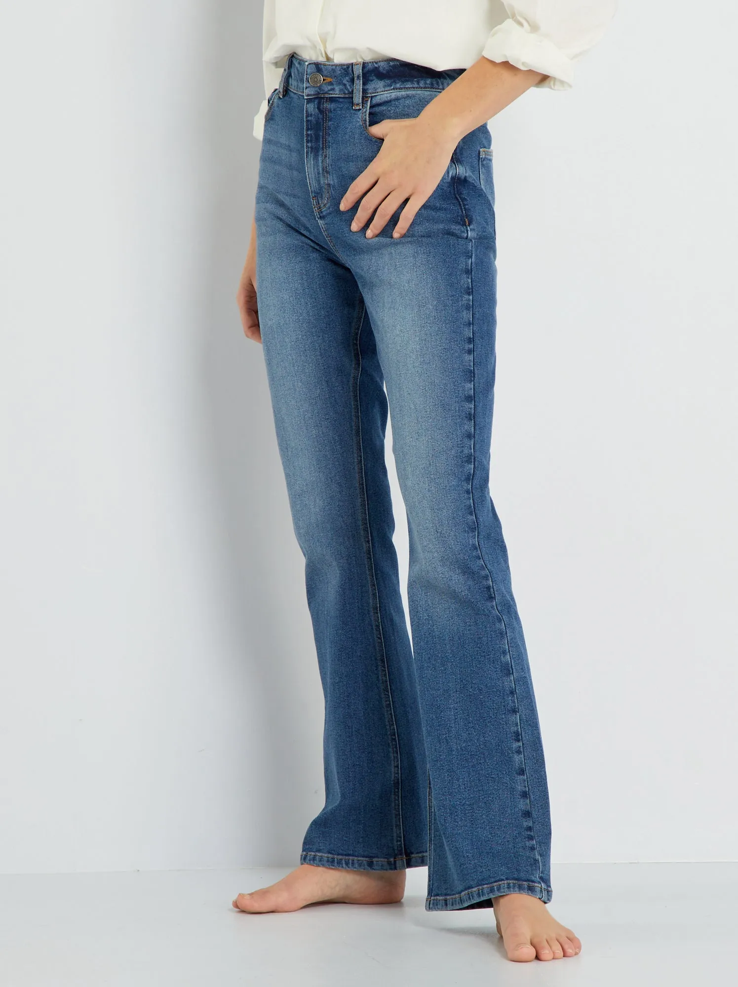 Jeans flare - L34 - BLU