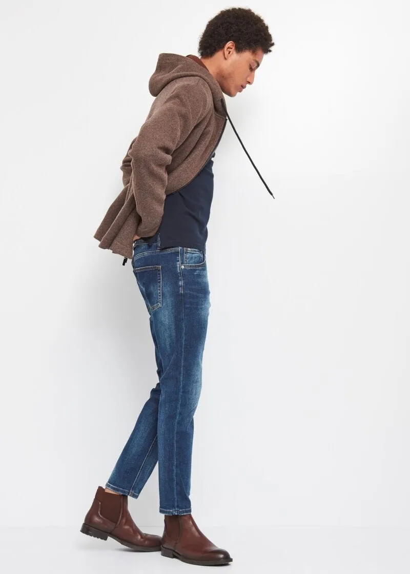 Jeans in denim di cotone stretch