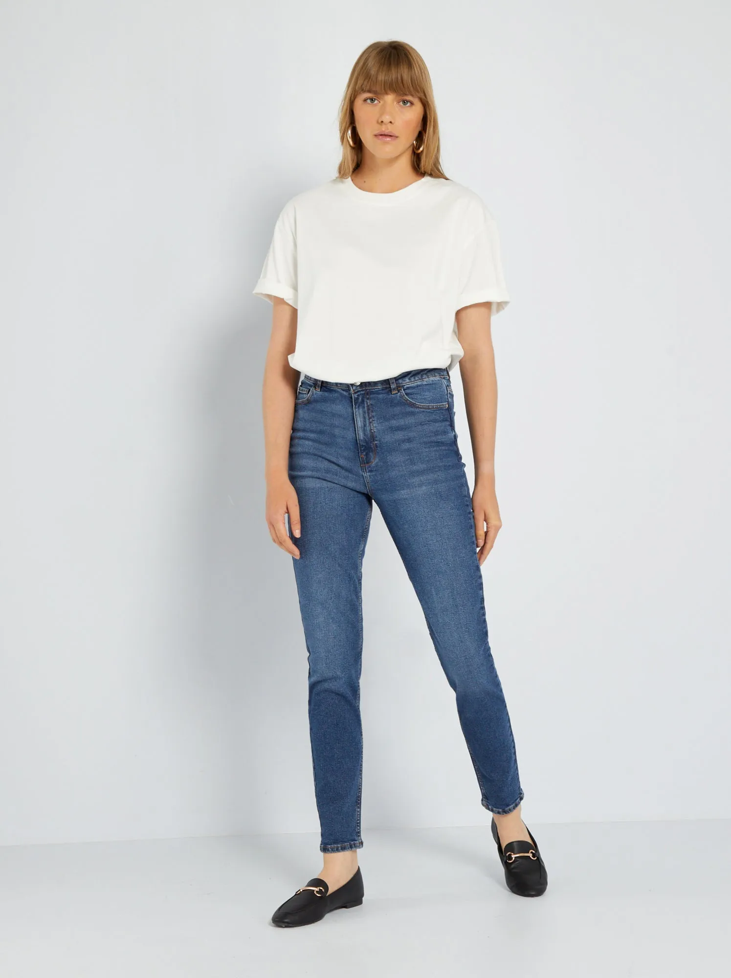 Jeans slim in denim 28L - BLU