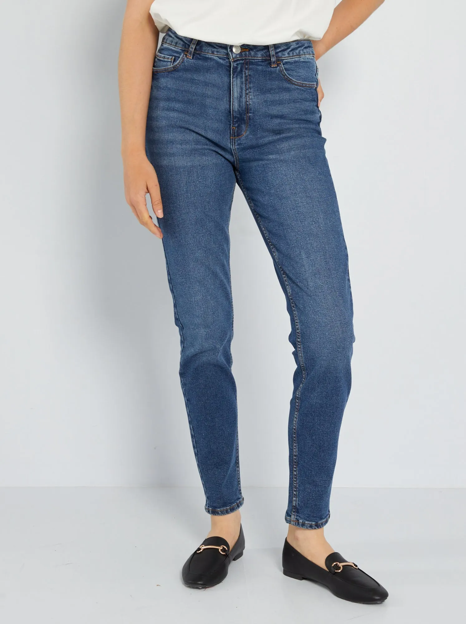 Jeans slim in denim 28L - BLU