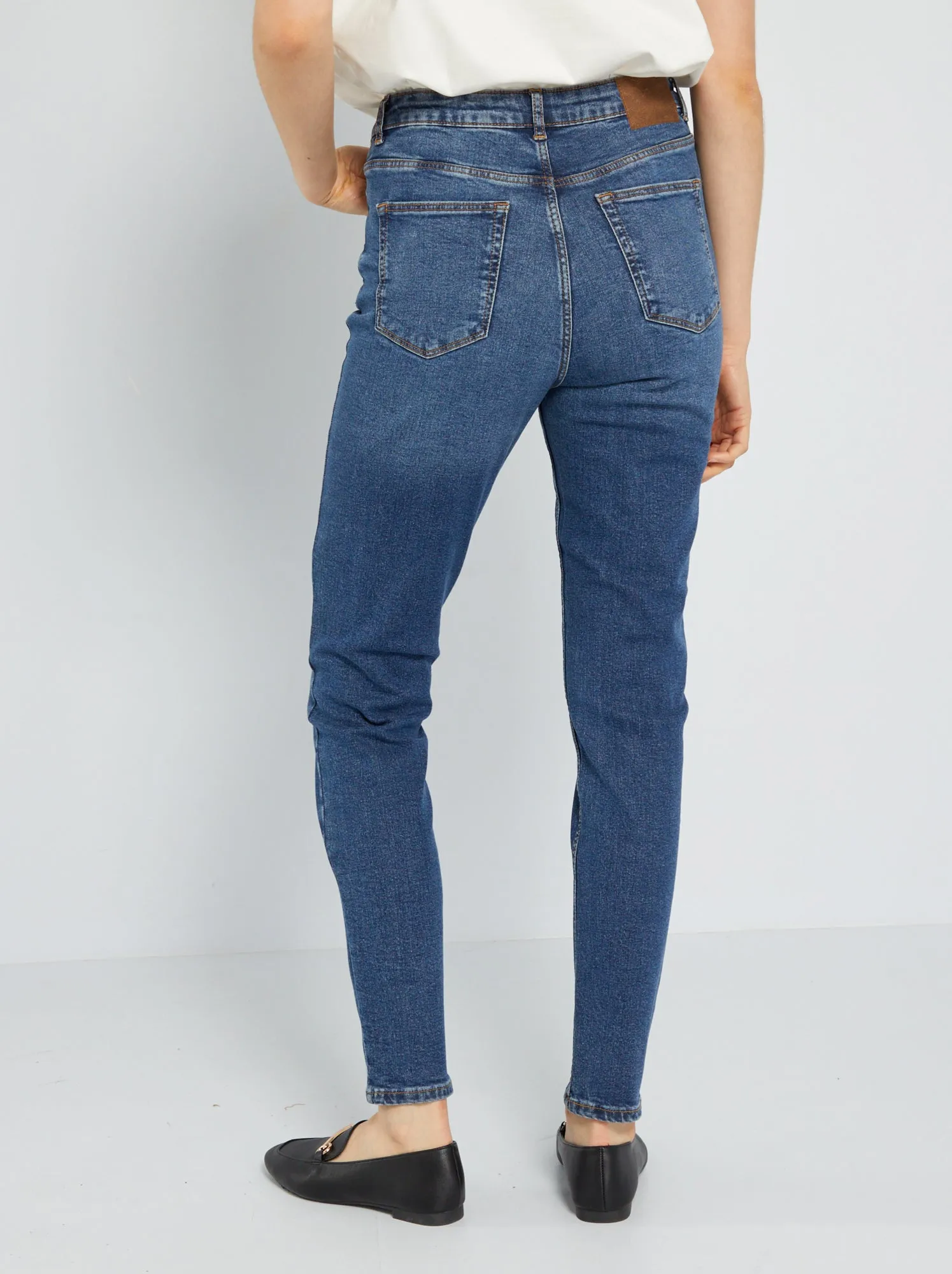 Jeans slim in denim 28L - BLU
