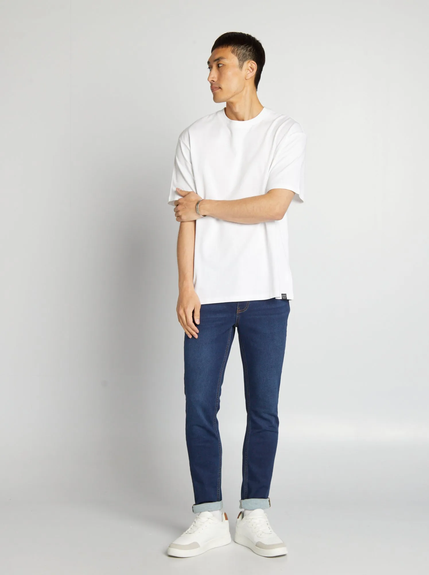 Jeans slim stretch - L32 - BLU