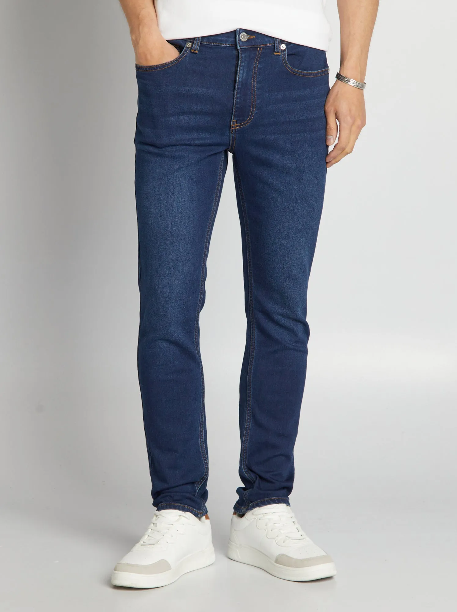 Jeans slim stretch - L32 - BLU