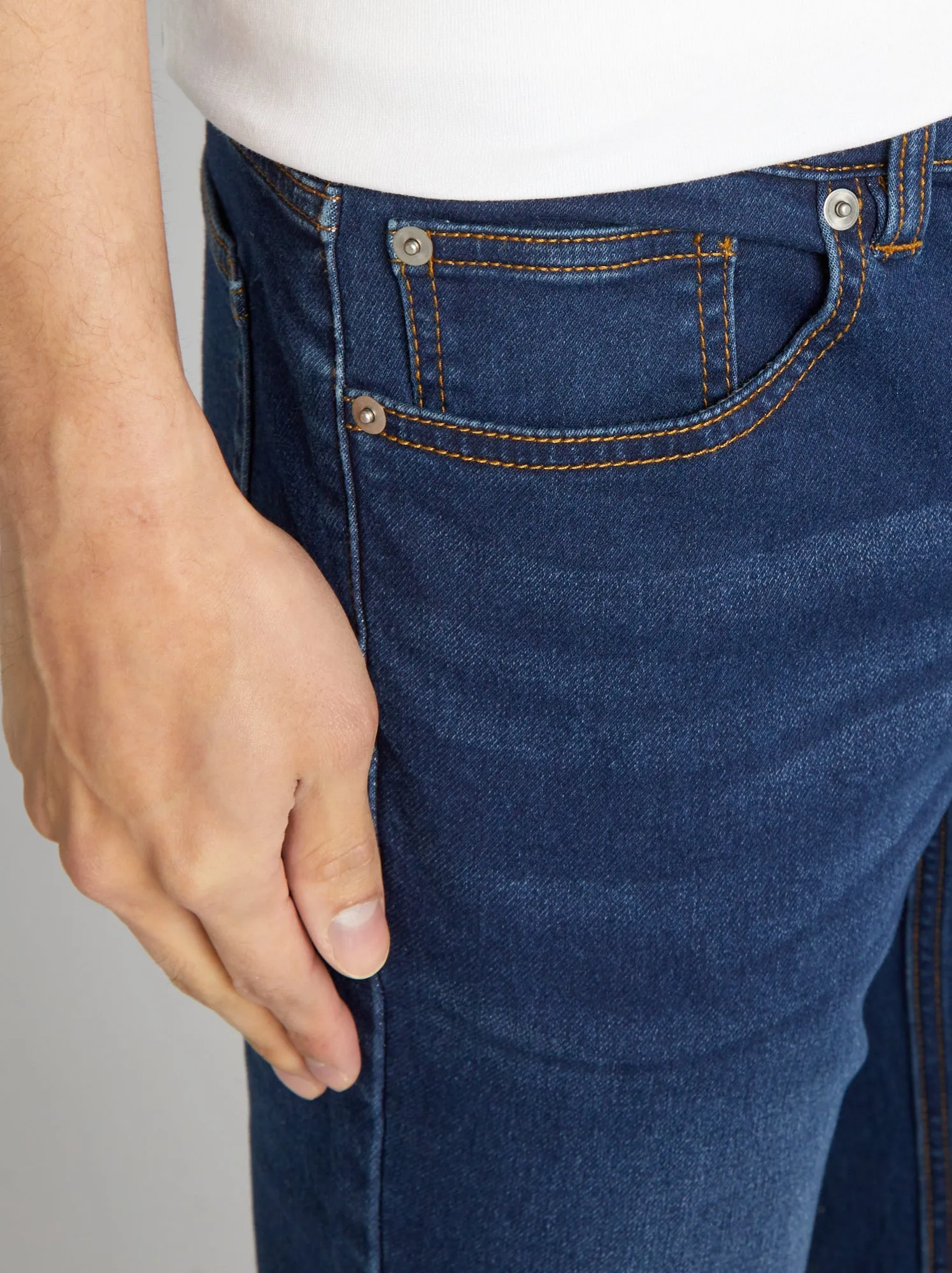 Jeans slim stretch - L32 - BLU