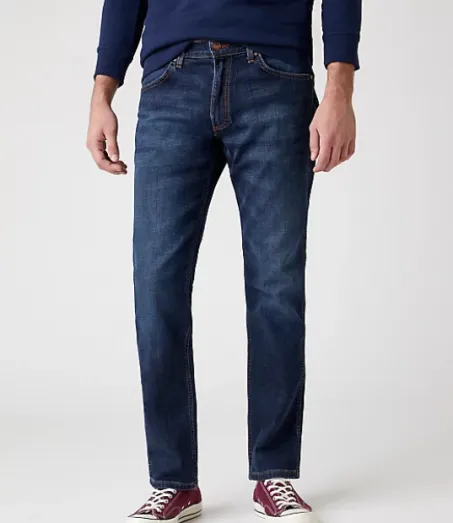 Jeans Uomo WRANGLER Greensboro 803 W15Q OA R21 Far Gone Blu