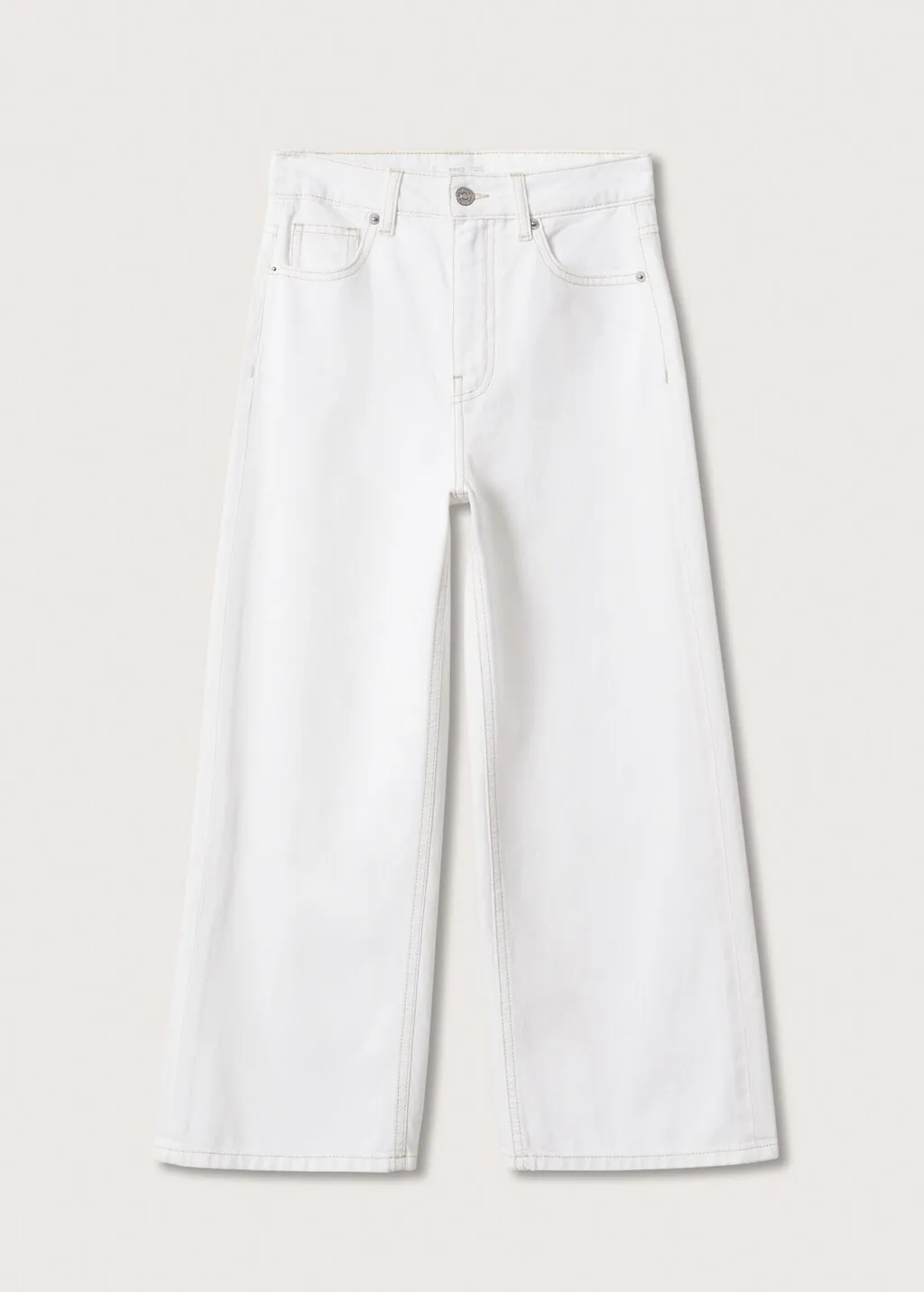 Jeans wideleg crop