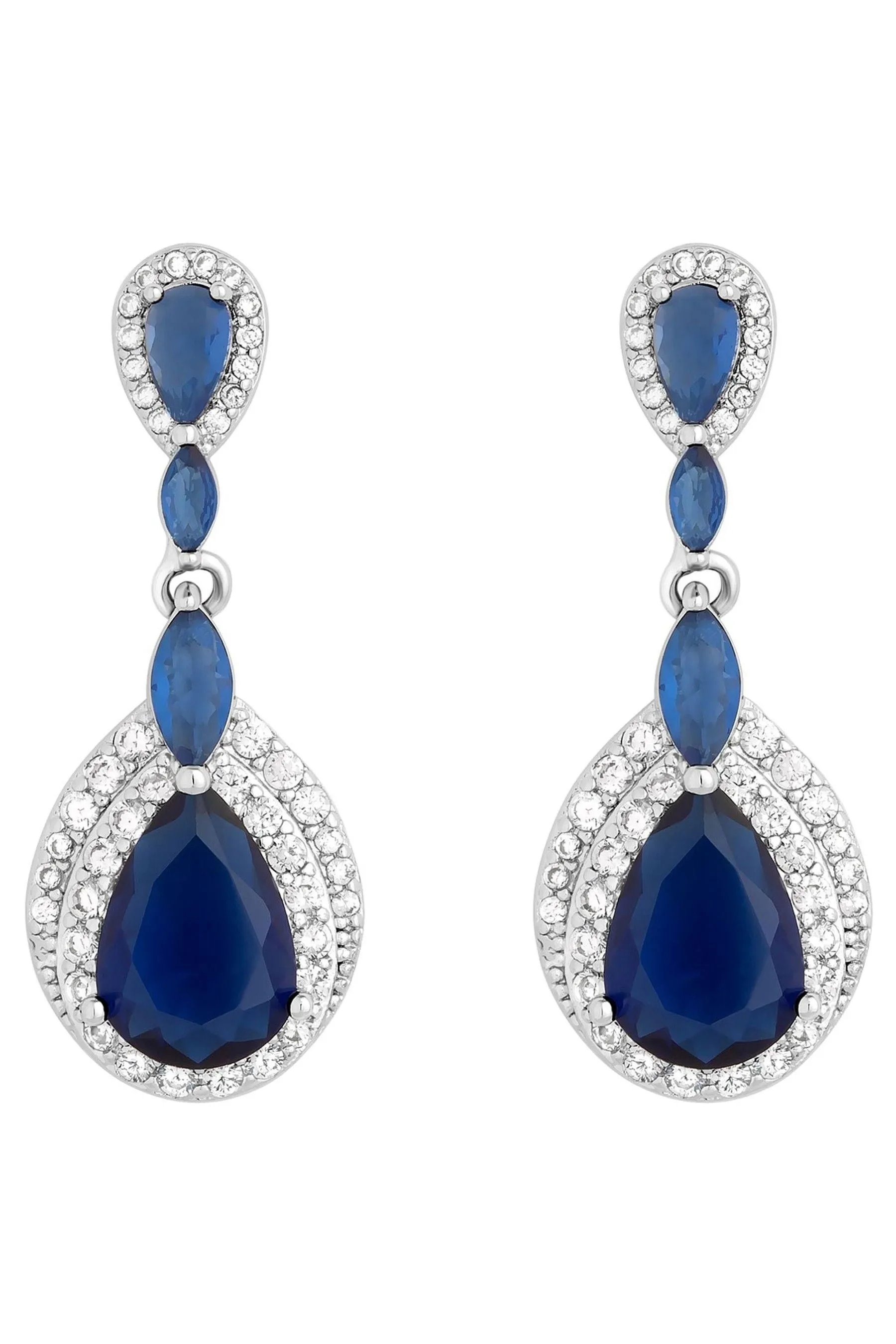 Jon Richard - Orecchini a goccia con zirconia cubica