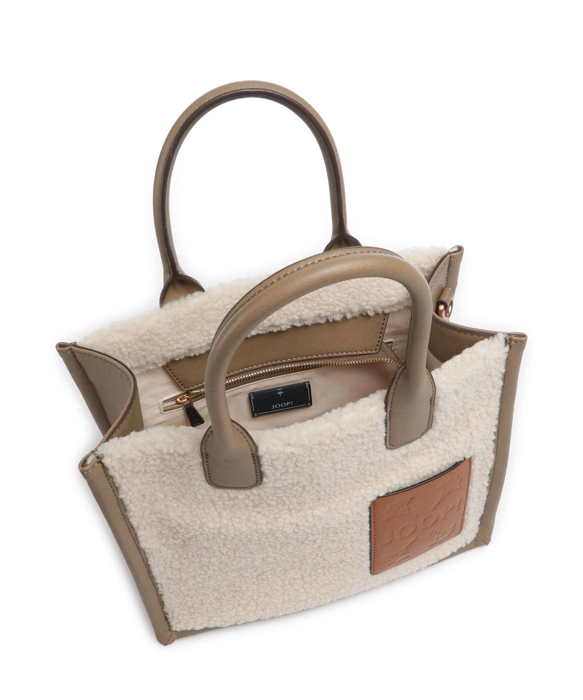  JOOP! Pezza Peluche Aurelia Borsa a mano poliestere marrone chiaro  