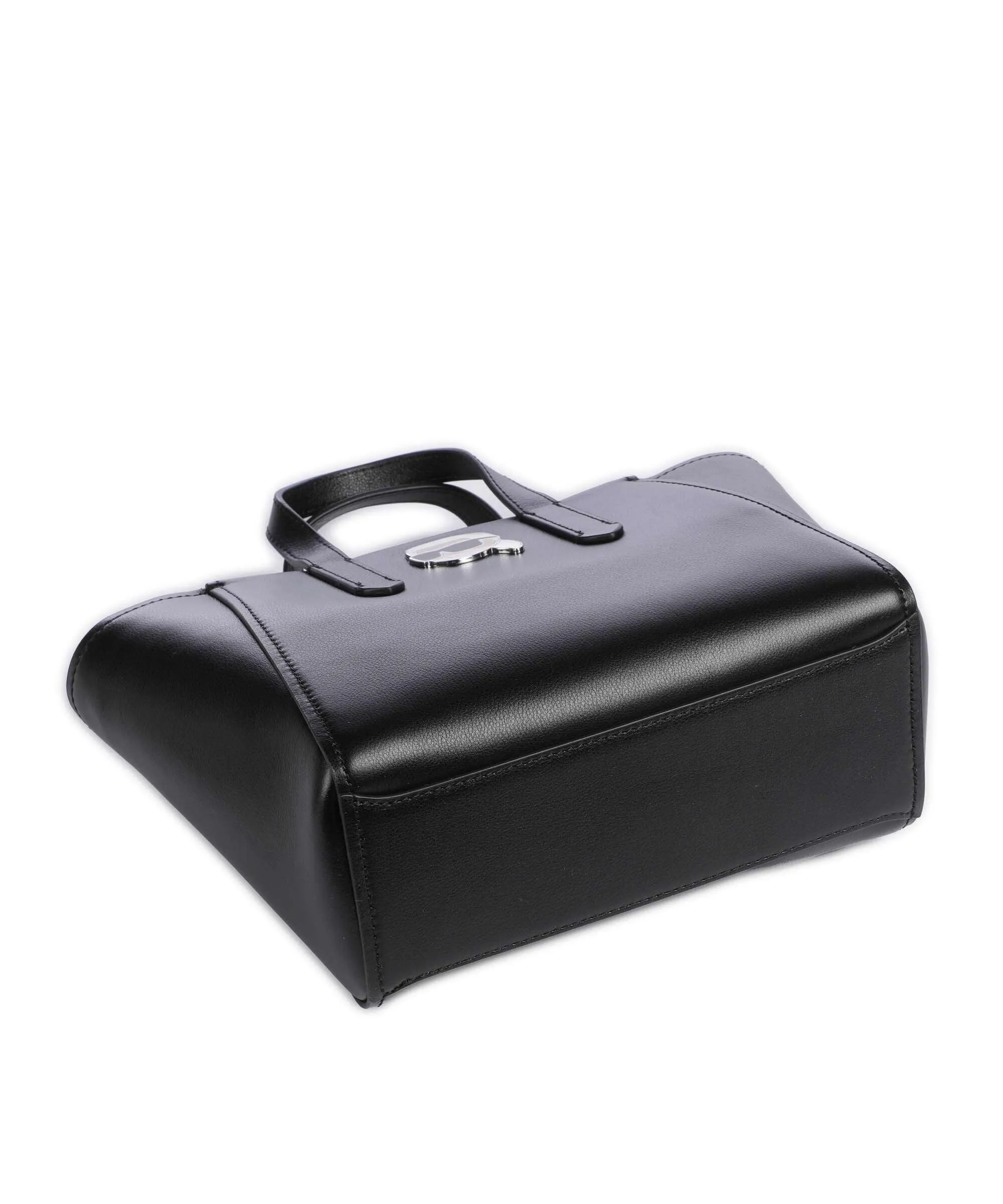  Karl Lagerfeld K/Ikonik 2.0 Borsa a mano pelle di vacchetta finemente grana nero  