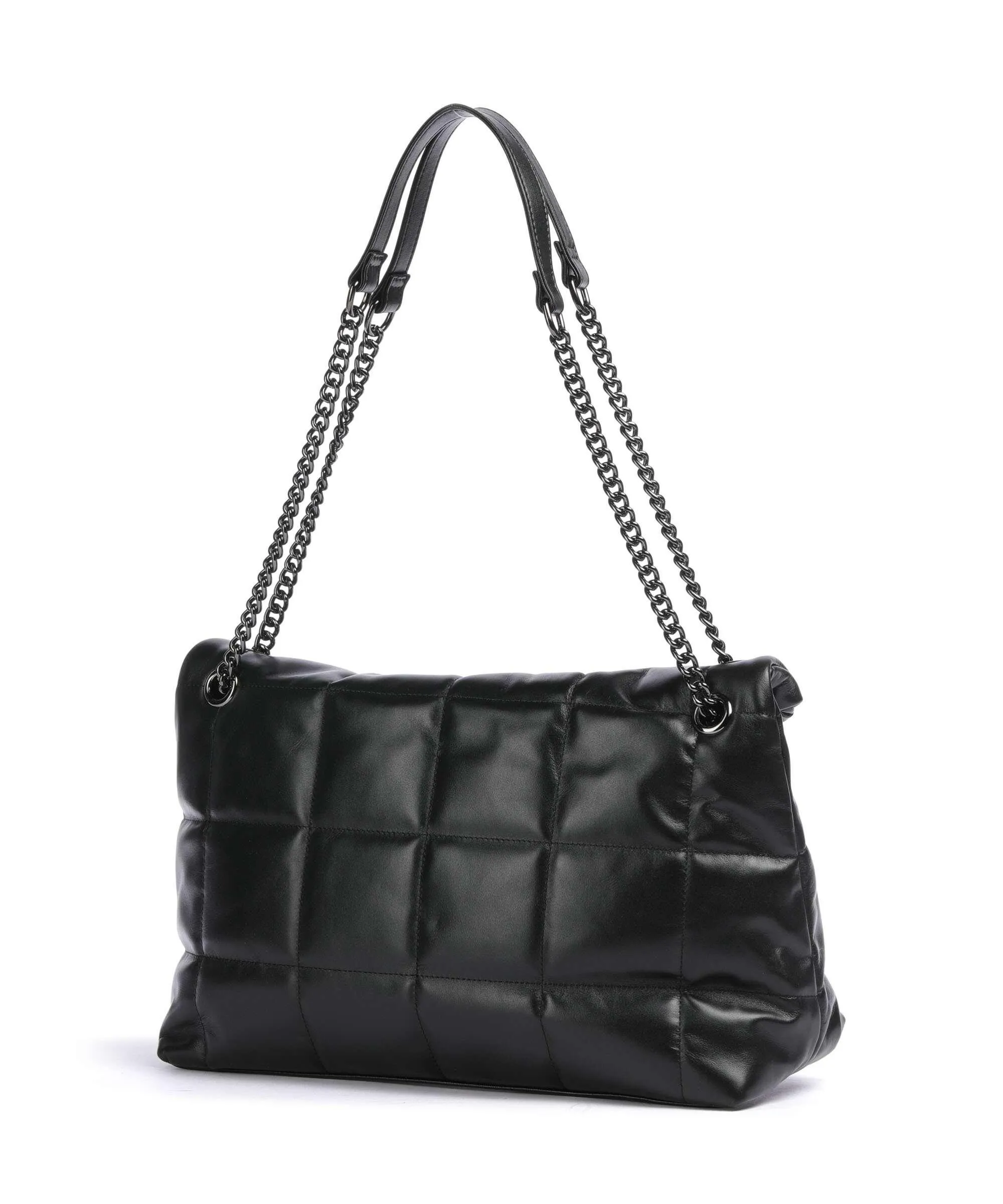  Kazar Diva Borsa a spalla pelle a grana fine nero  