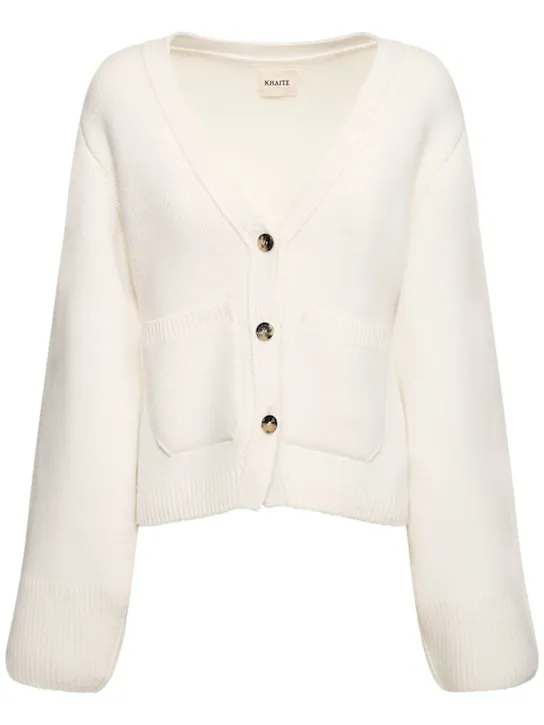 Khaite Cardigan Scarlet in cashmere 