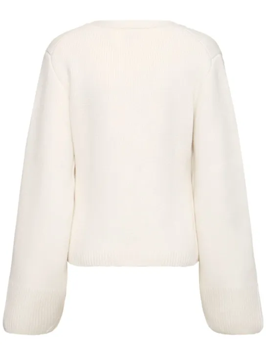Khaite Cardigan Scarlet in cashmere 