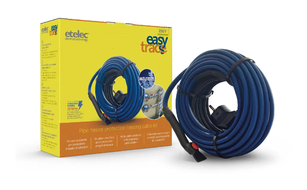 Kit Cavo Scaldante Antigelo, 15W/M L. 2M - ETELEC EASY02 