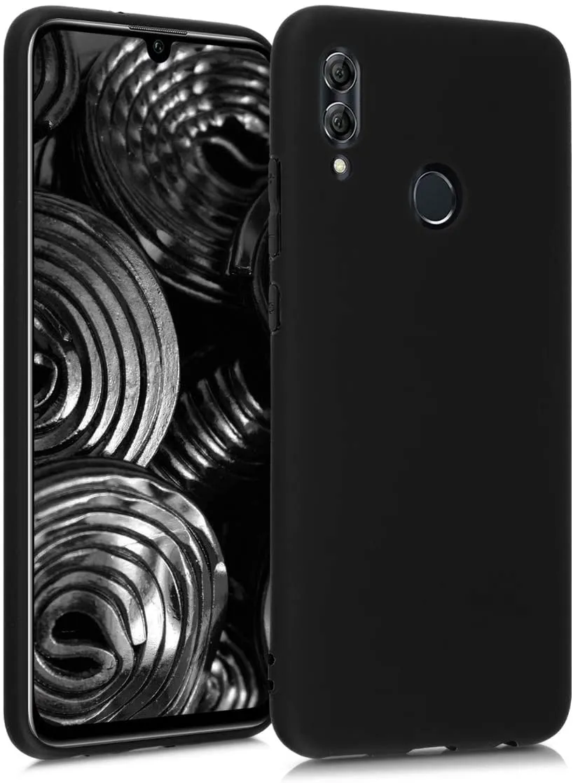 kwmobile Custodia Compatibile con Honor 10 Lite - Cover in Silicone TPU - Back Case per Smartphone - Protezione Gommata Nero Mat
