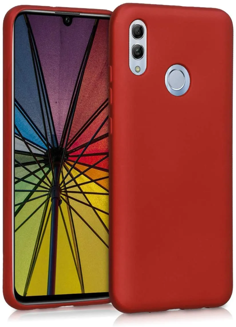 kwmobile Custodia Compatibile con Honor 10 Lite - Cover in Silicone TPU - Back Case per Smartphone - Protezione Gommata Nero Mat