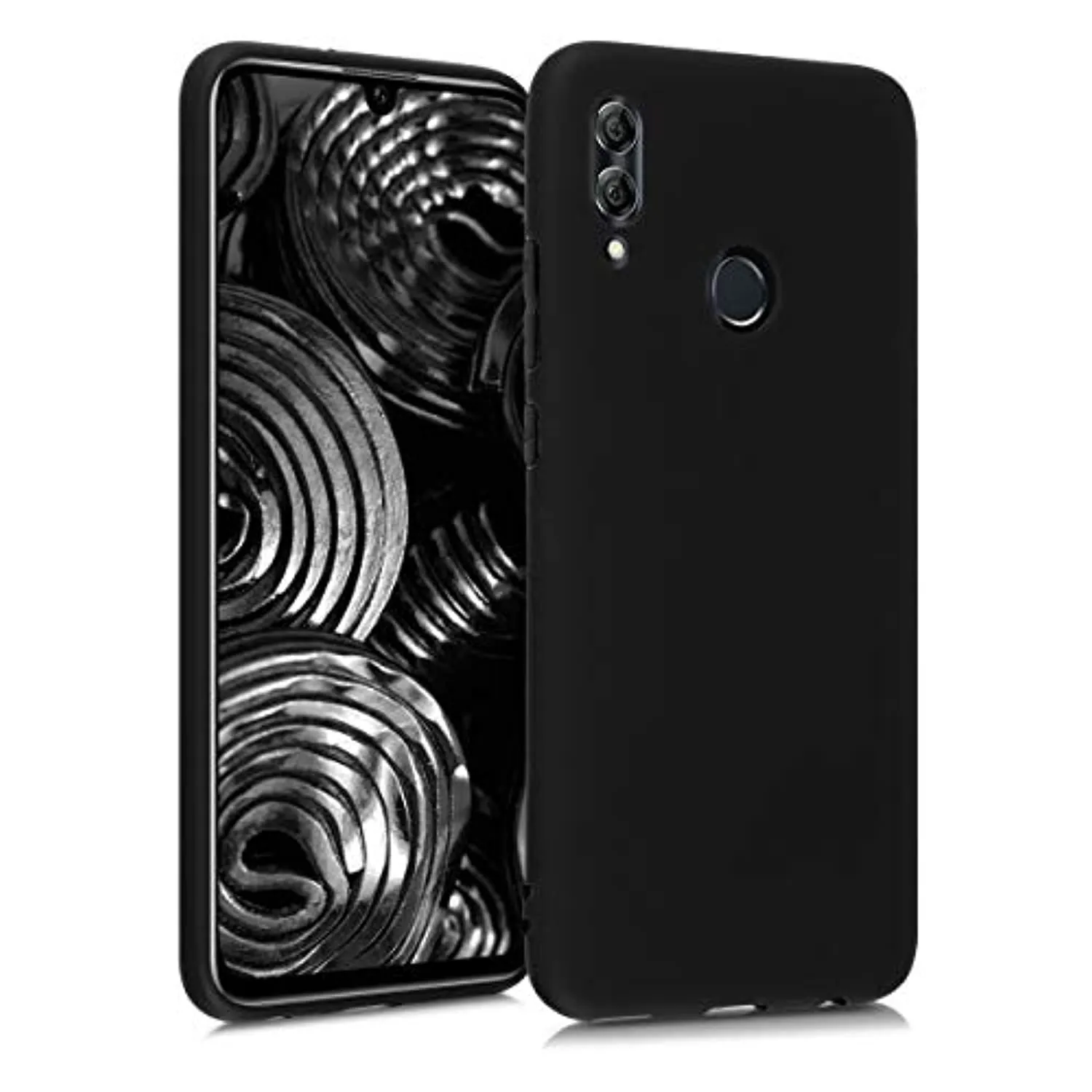 kwmobile Custodia Compatibile con Honor 10 Lite - Cover in Silicone TPU - Back Case per Smartphone - Protezione Gommata Nero Mat