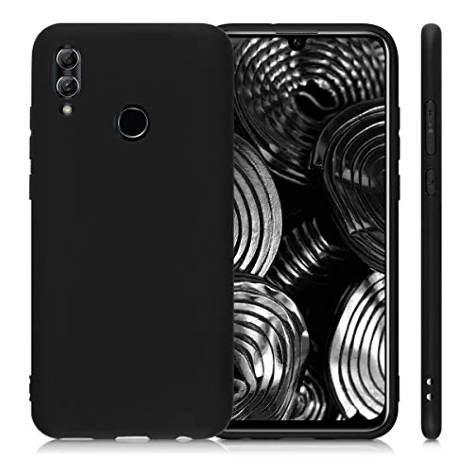 kwmobile Custodia Compatibile con Honor 10 Lite - Cover in Silicone TPU - Back Case per Smartphone - Protezione Gommata Nero Mat