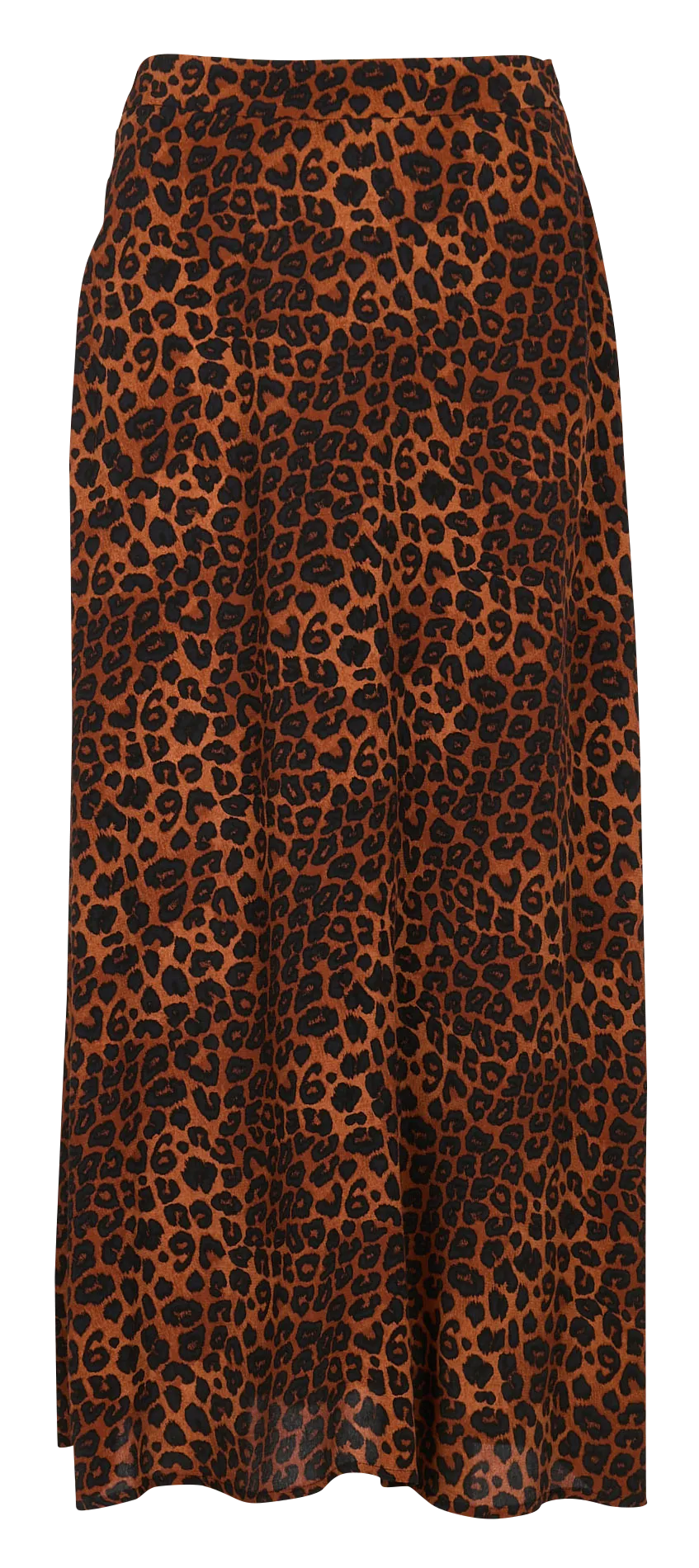  LA FEE MARABOUTEE   Gonna midi con stampa leopardata | Marrone