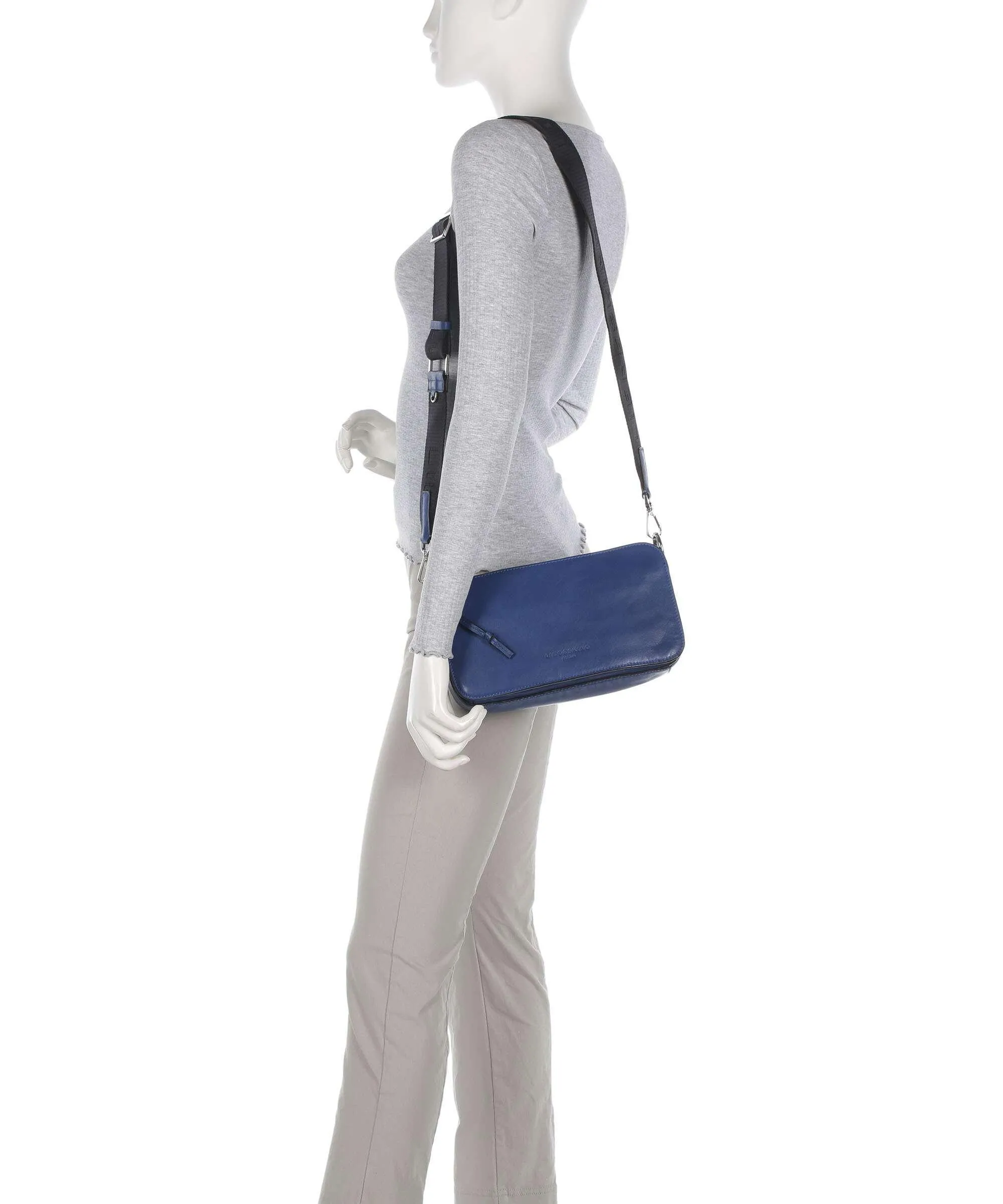  Liebeskind Clarice Sheep Natural Borsa a tracolla pelle di pecora blu scuro  