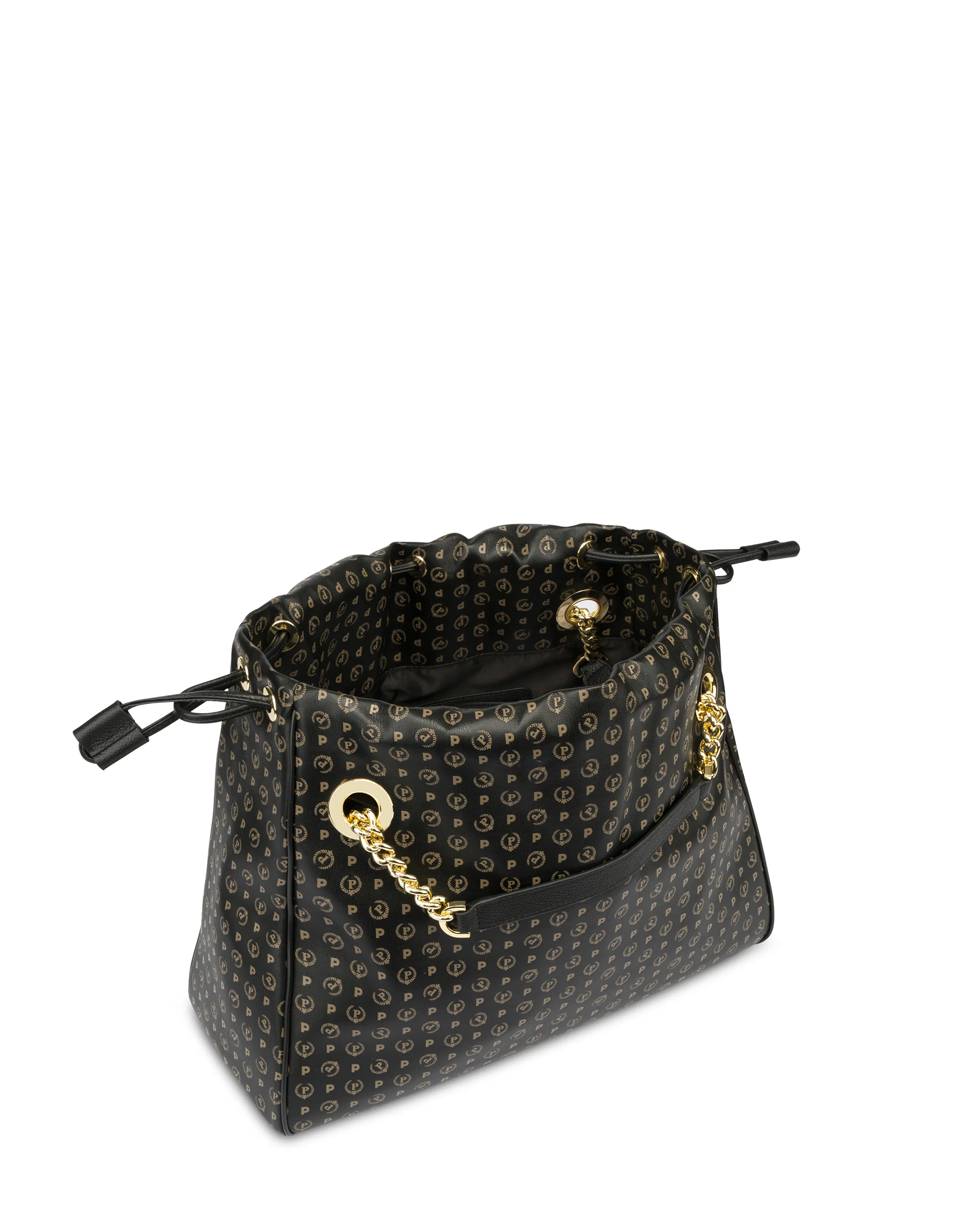     Linea Heritage Borsa A Secchiello In Pvc Heritage Soft Touch Nero/nero