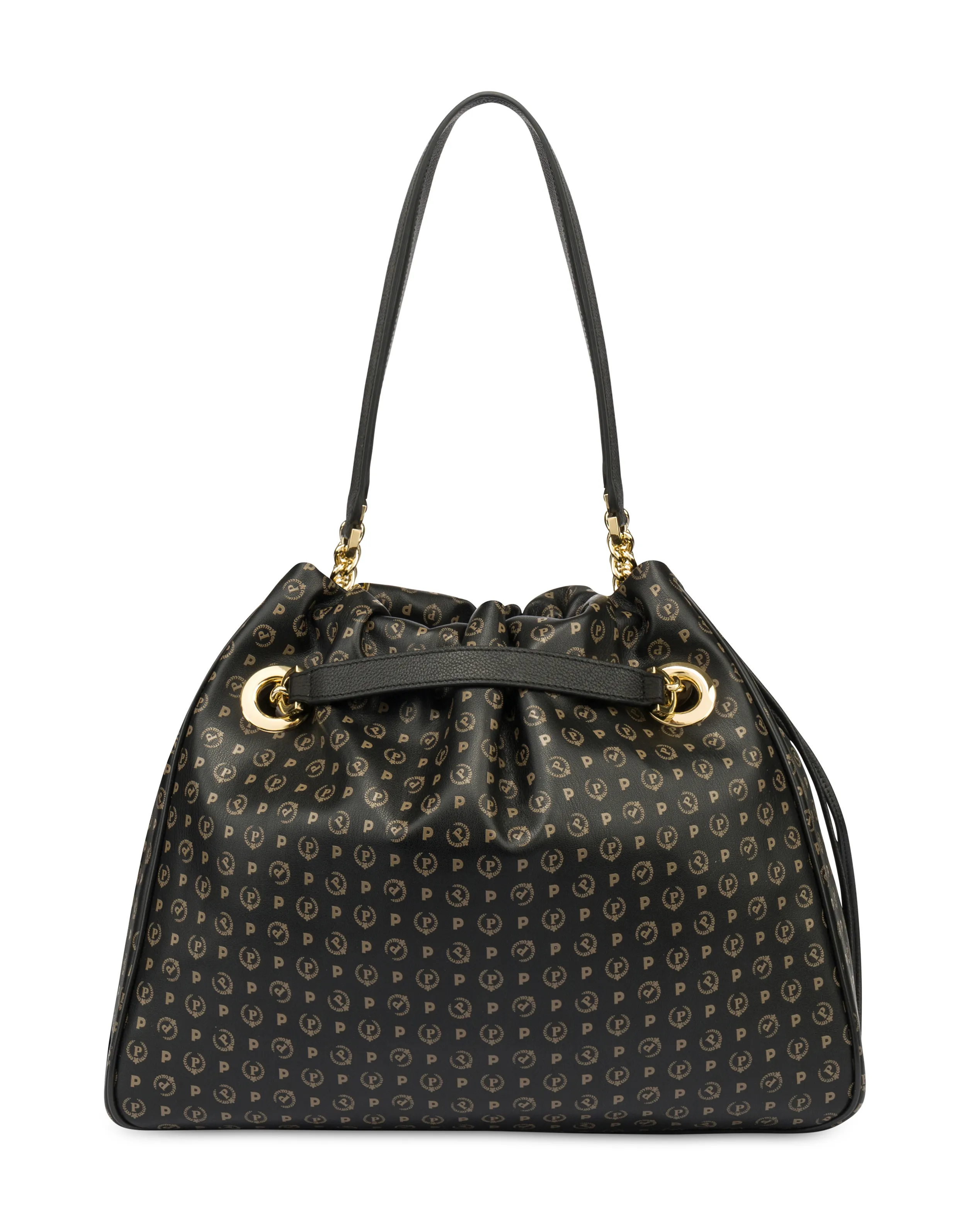     Linea Heritage Borsa A Secchiello In Pvc Heritage Soft Touch Nero/nero
