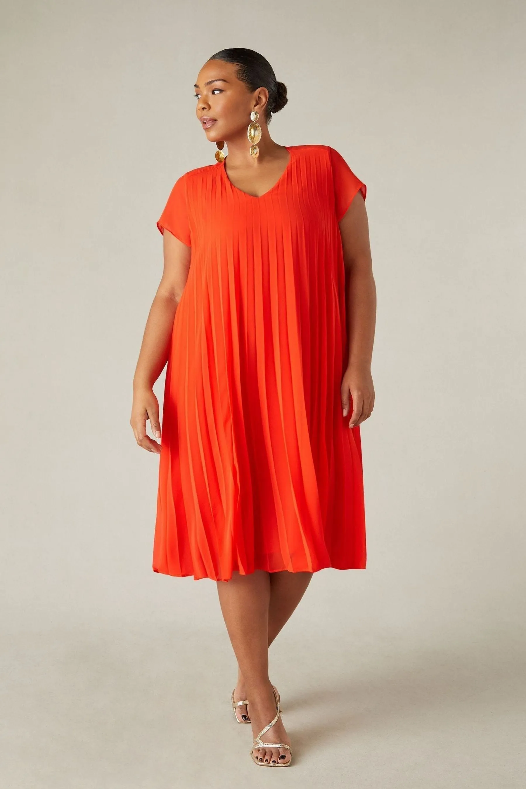 Live Unlimited Curve - Abito con A pieghe in chiffon