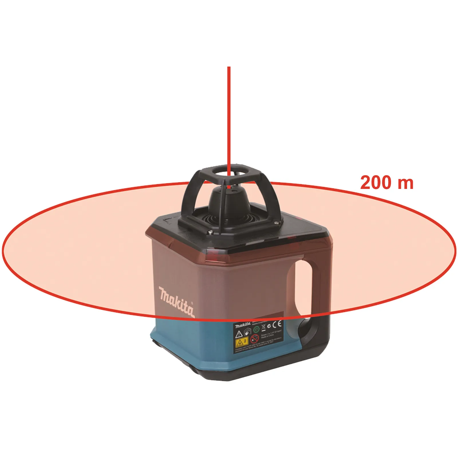 Livella Laser Rotante Autolivellante Portatile a Batterie MAKITA Misurazioni Orizzontali e Verticali con Accessori SKR200Z