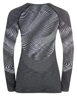 Maglia a manica lunga Odlo Blackcomb Eco Donna Nero Grigio