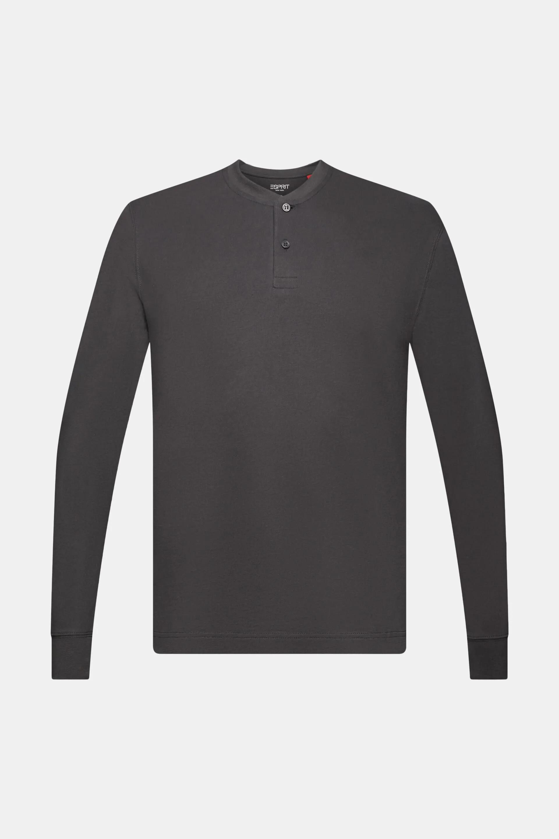 Maglia a serafino jersey di cotone lavato