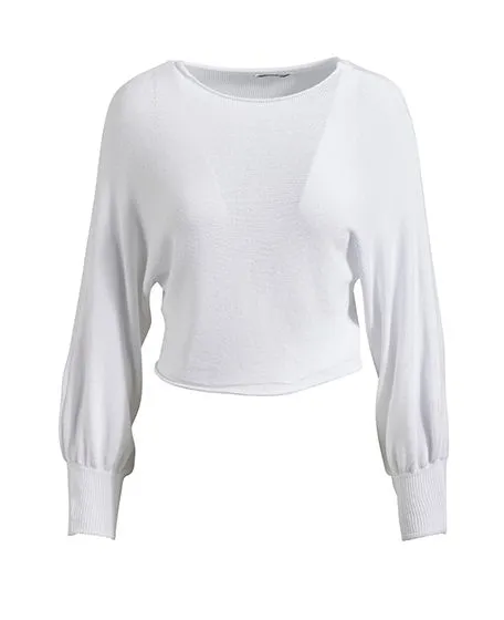 Maglia bianca mancihe larghe