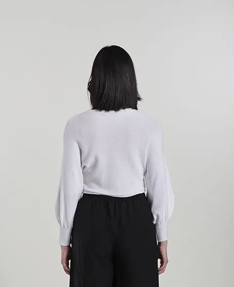 Maglia bianca mancihe larghe