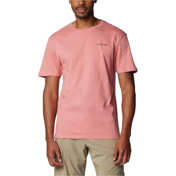 Maglia COLUMBIA NORTH CASCADES SHORT SLEEVE TEE  PINK AGAVE/CSC BOX LOGO GRAPHIC