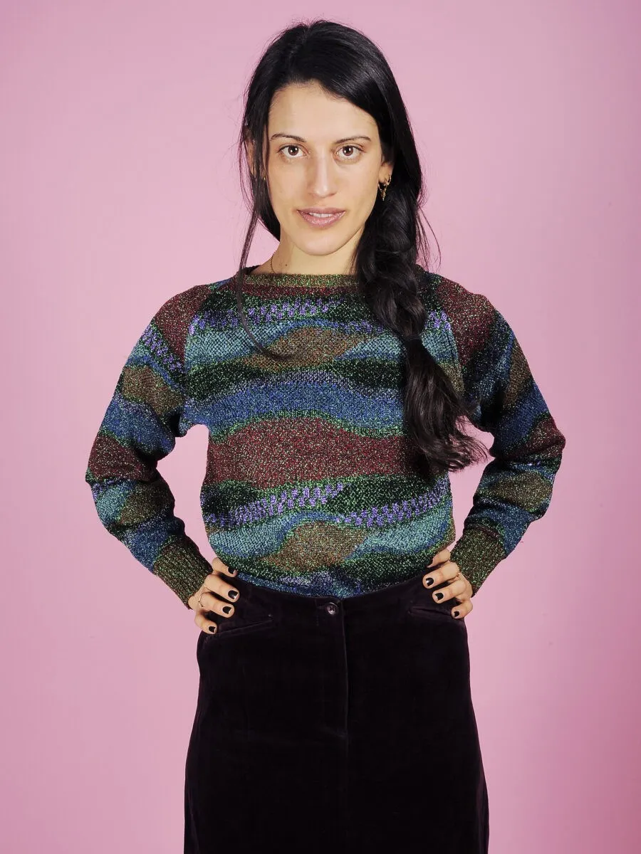 Maglia lurex multicolor