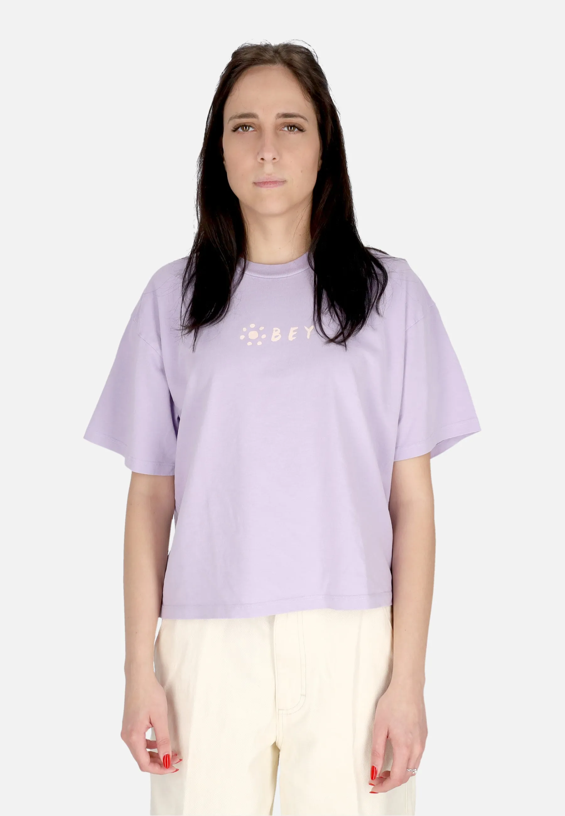 Maglietta Donna W Medi Flowers Raegan Crop Tee Orchid Petal