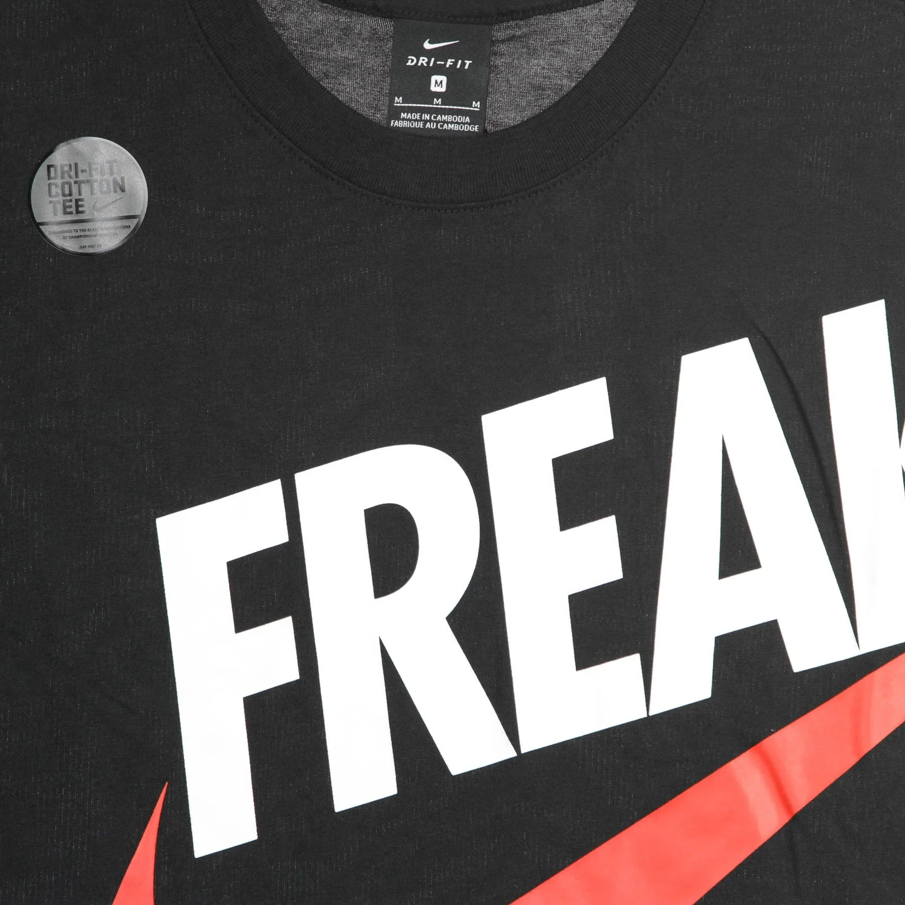 Maglietta Uomo Giannis Dry Tee Freak X Giannis Antetokounmpo Black/white