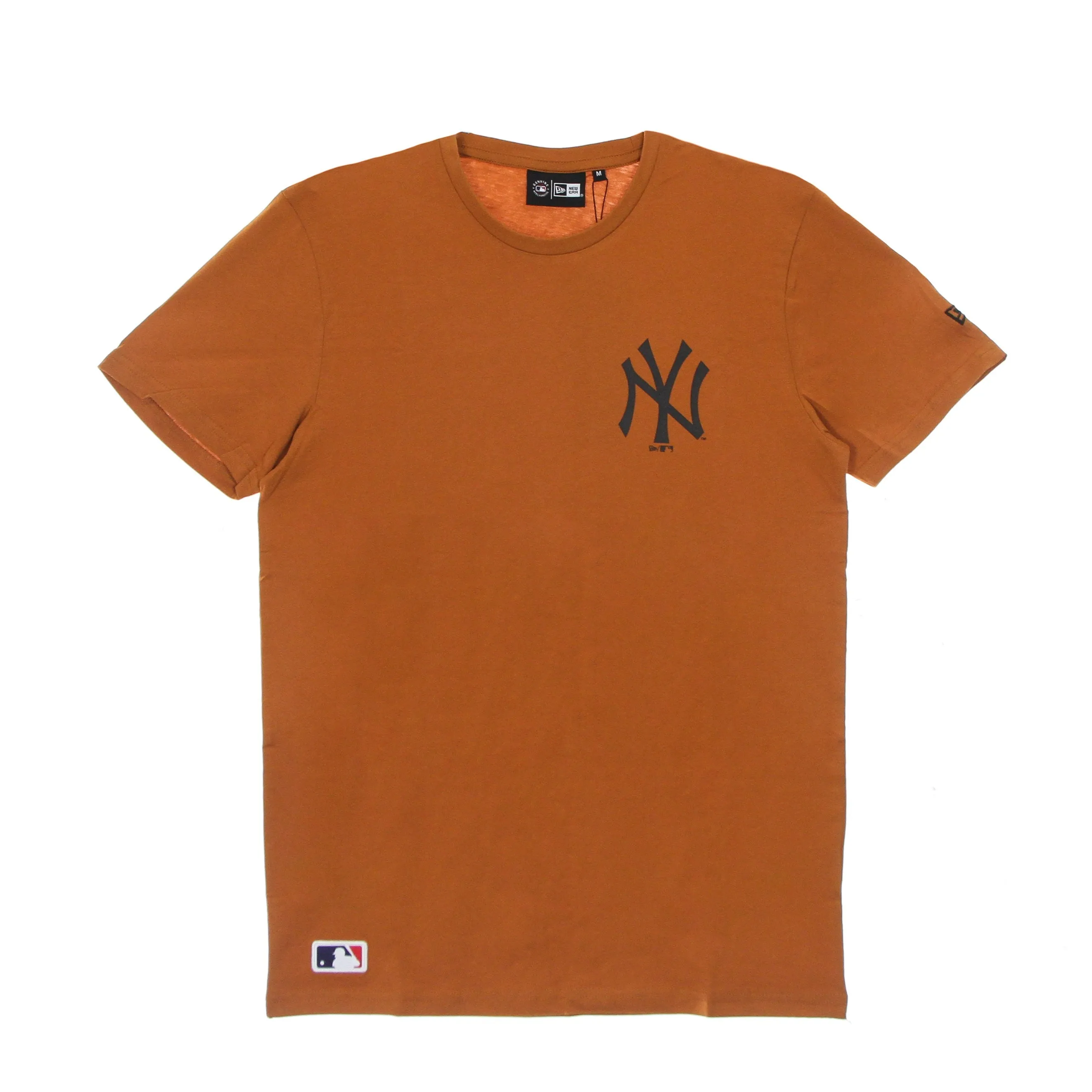 Maglietta Uomo Mlb Left Chest Team Logo Tee Neyyan Toffee/black