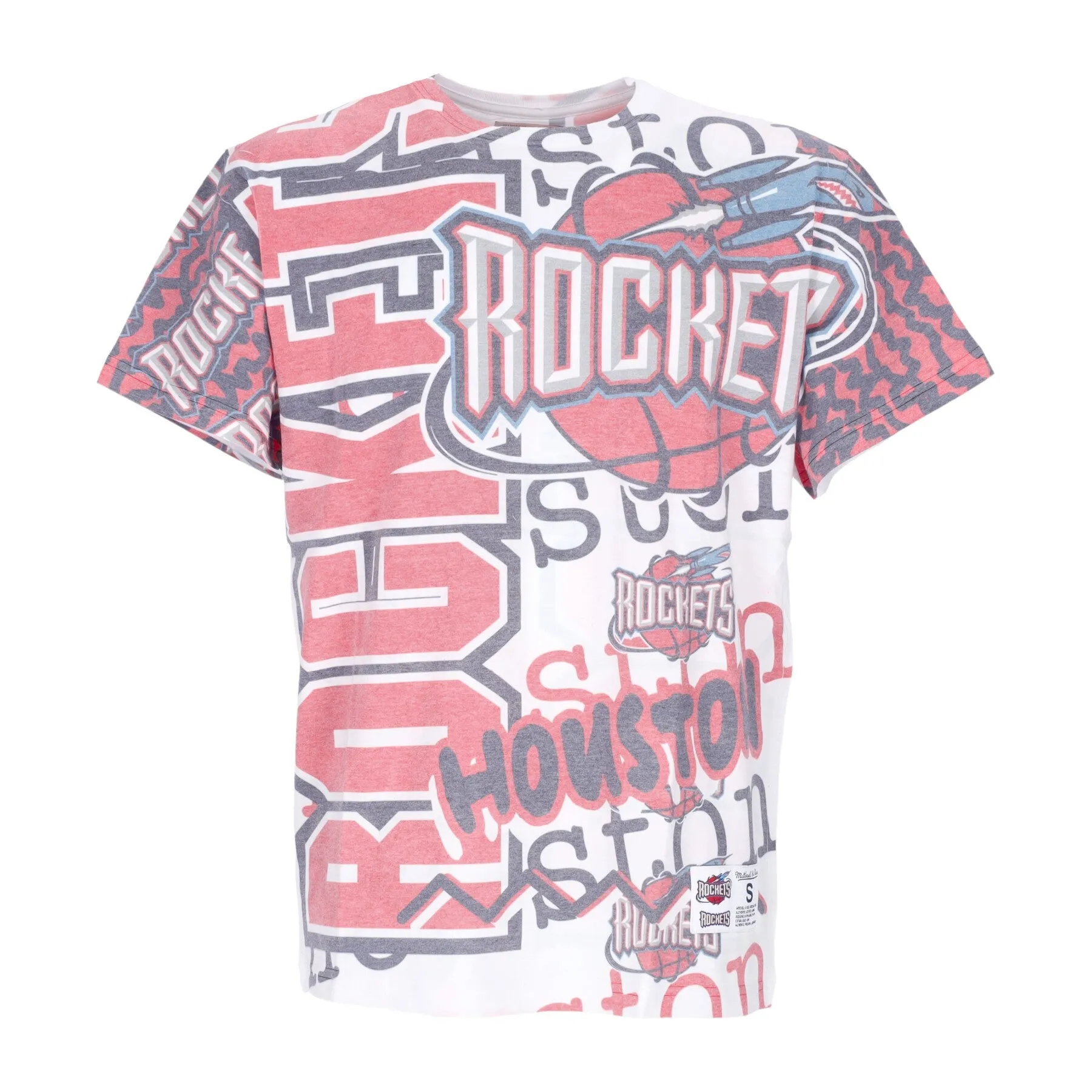 Maglietta Uomo Nba Jumbotron 2.0 Sublimated Tee Hardwood Classics Houroc White/original Team Colors