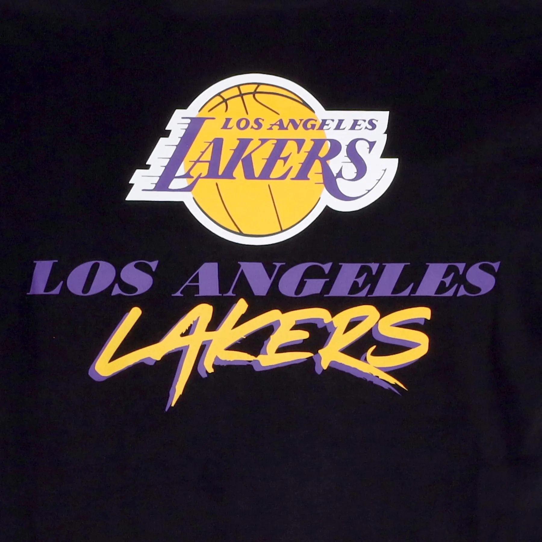 Maglietta Uomo Nba Script Tee Loslak Black/true Purple