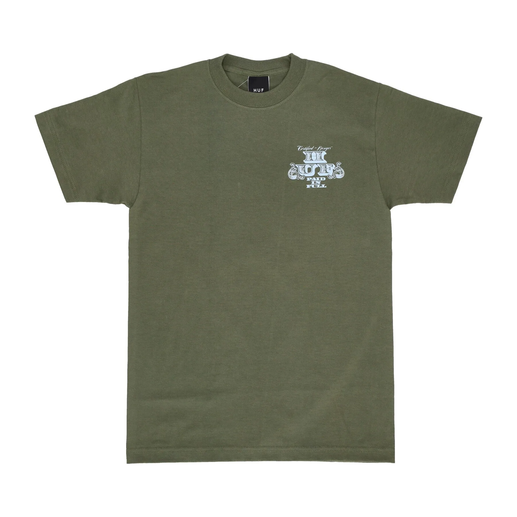 Maglietta Uomo Paid In Full Tee Olive