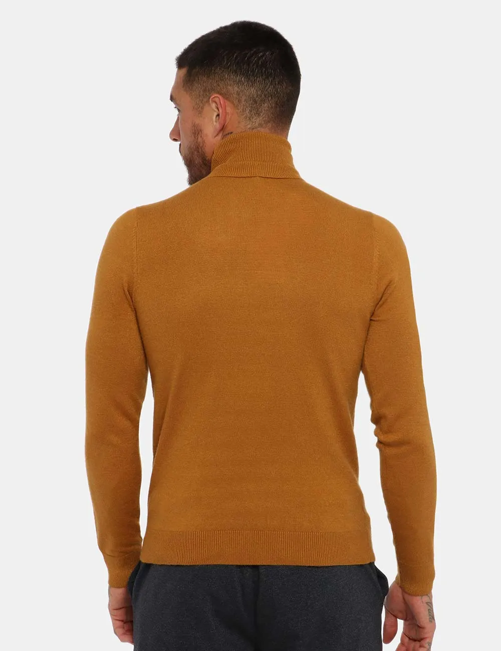 Maglione Maison du Cachemire dolcevita giallo