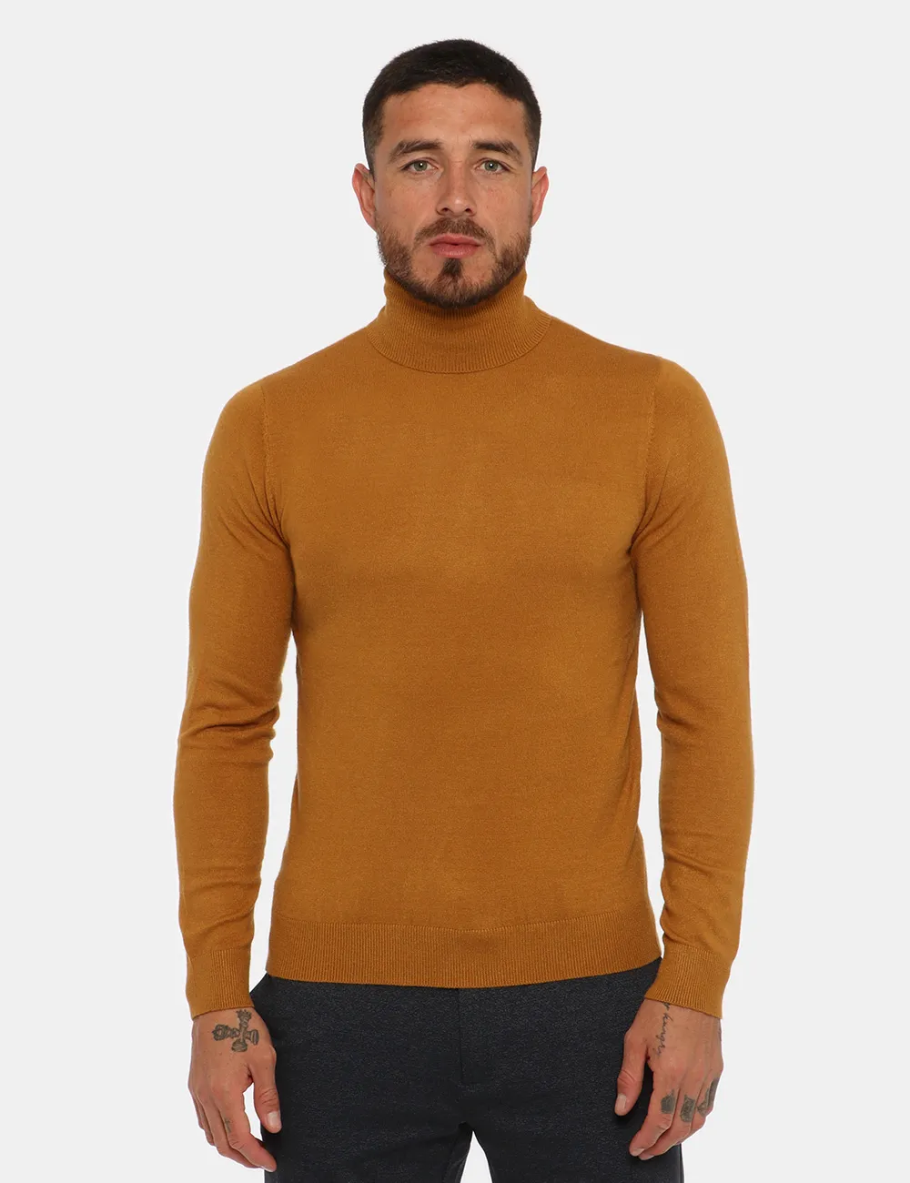 Maglione Maison du Cachemire dolcevita giallo