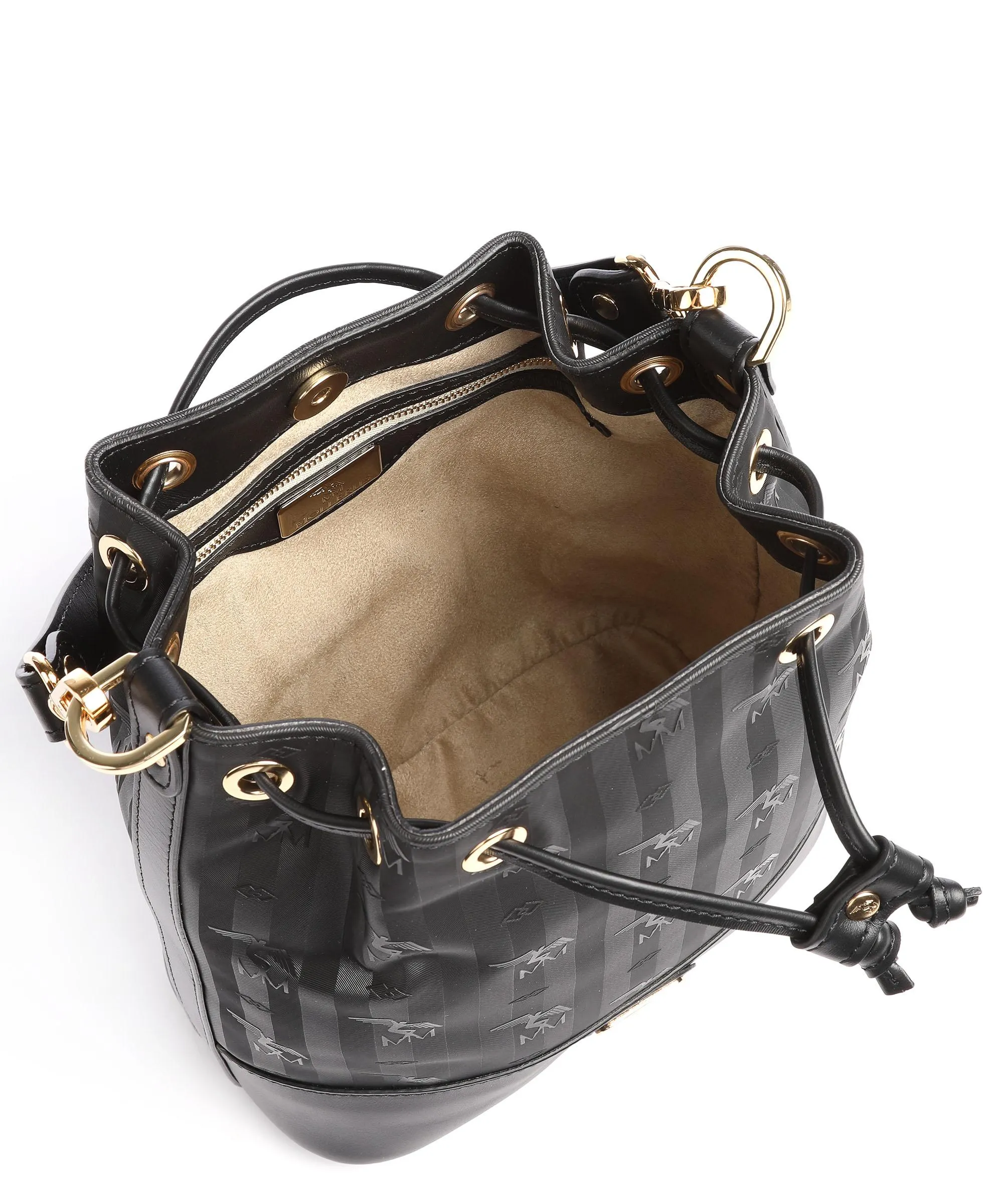  Maison Mollerus Vinerus Sion Borsa a secchiello tela nero  