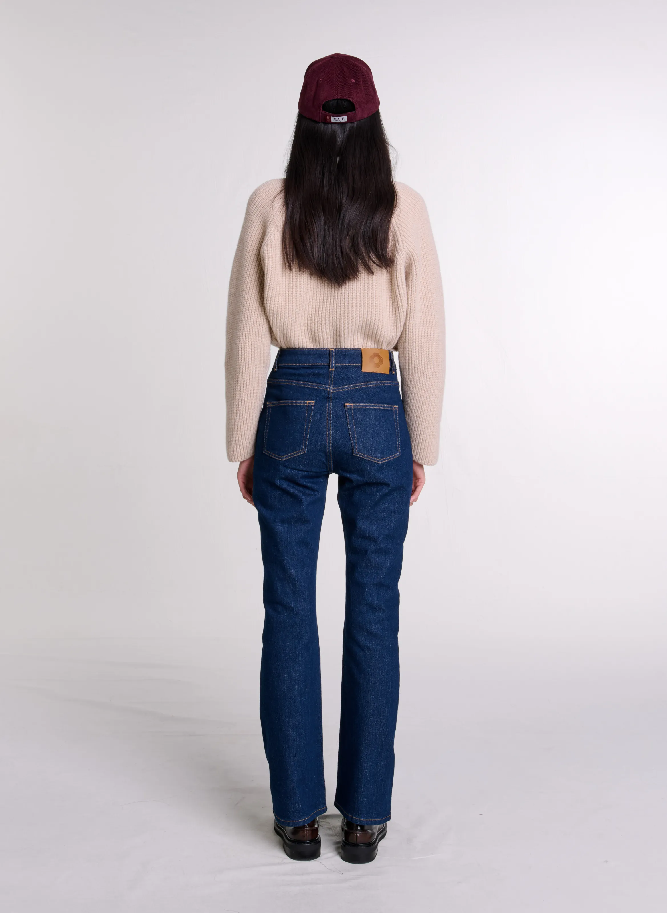  MAJE   Jeans a gamba dritta | Blu