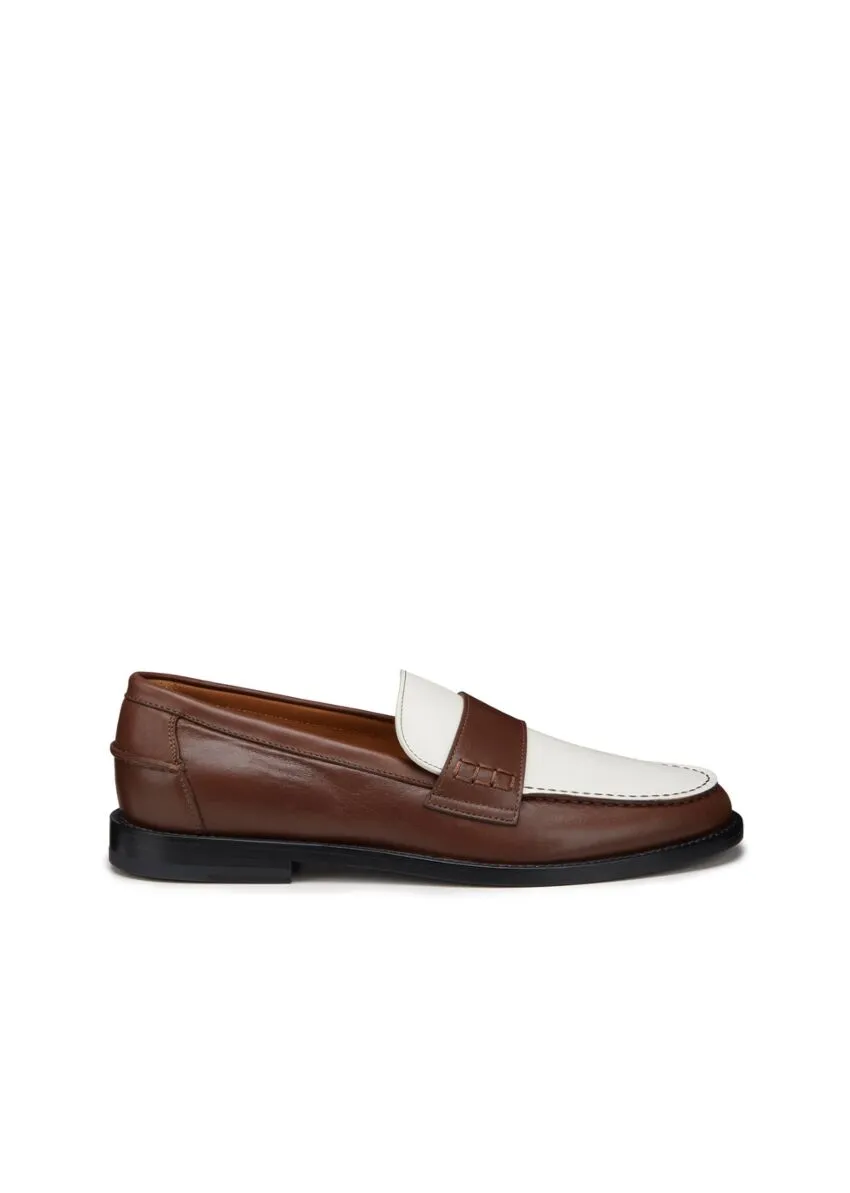Manuel Ritz Mocassino in pelle bicolor